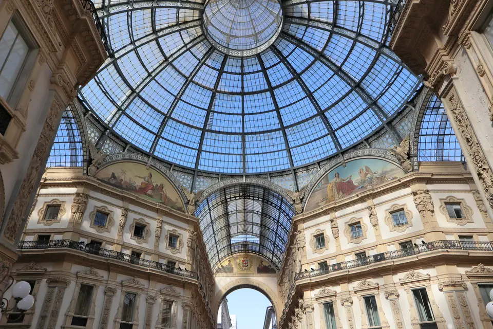 Glass dome of the Galleria Vittorio Emanuele II